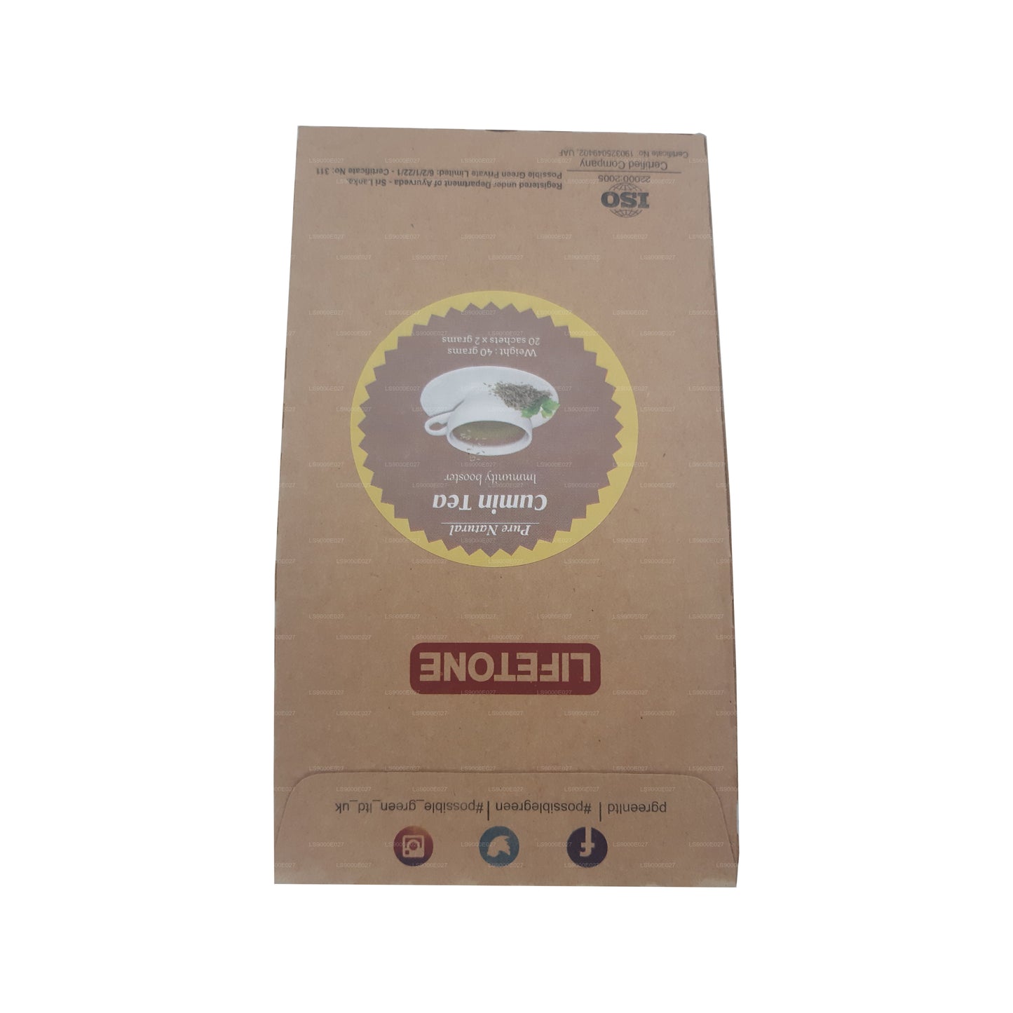 Lifetone kmínový čaj (40g) 20 čajových sáčků