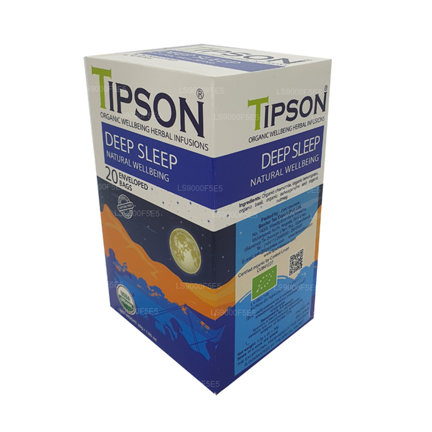 Tipson Organic Deep Sleep Natural Wellbeing (30g) 20 obalených čajových sáčků