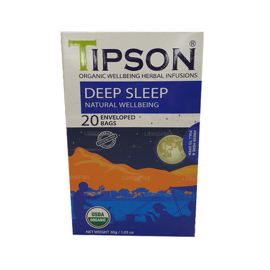Tipson Organic Deep Sleep Natural Wellbeing (30g) 20 obalených čajových sáčků
