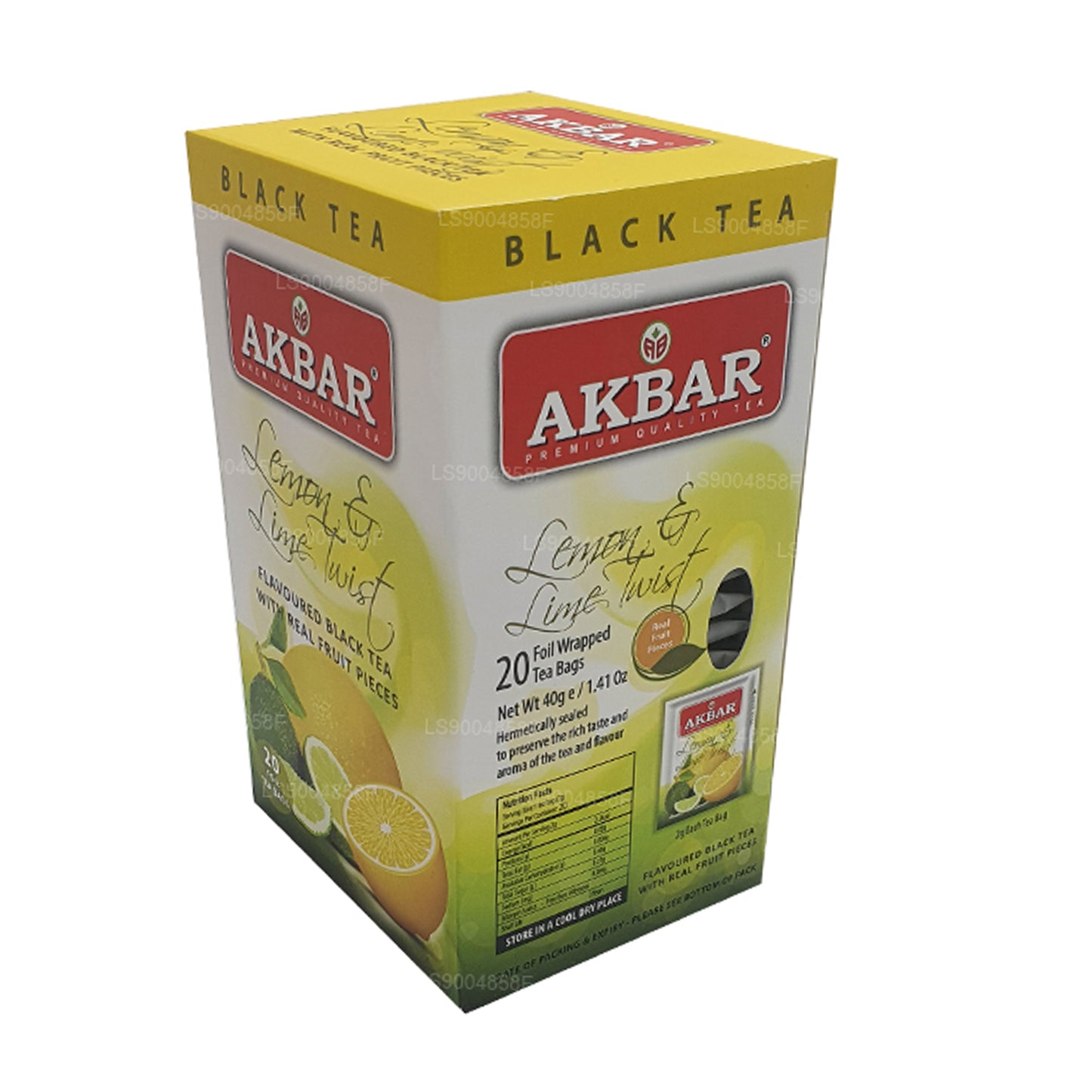 Akbar Lemon and Lime Twist Tea (40g) 20 Tea Bags