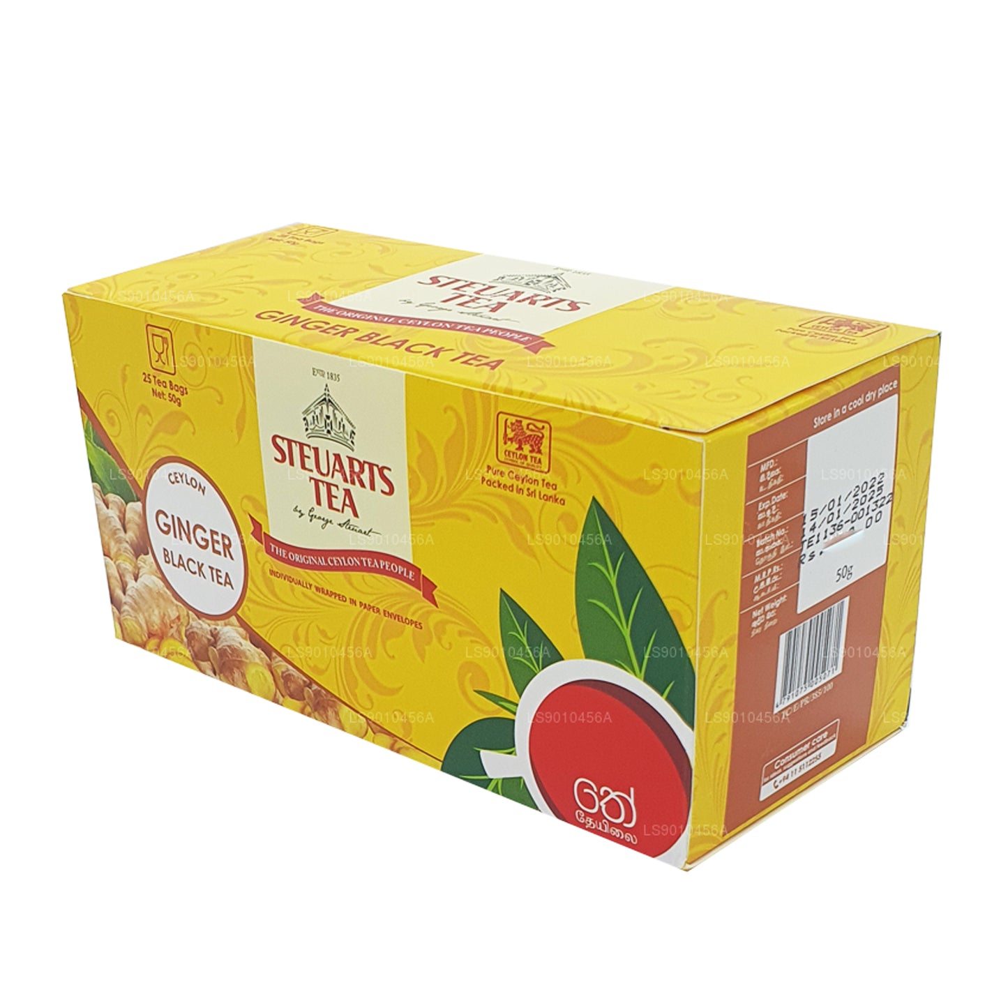 George Steuart Ginger Black Tea (50g) 25 Tea Bags