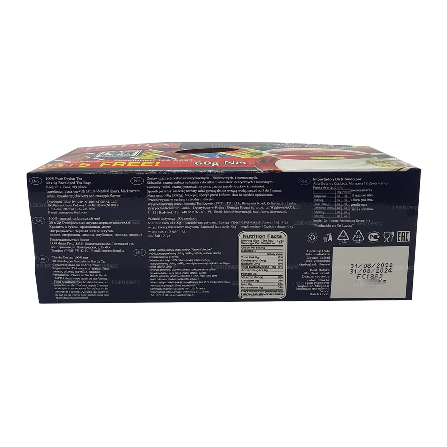 Impra Flavor Collection Ceylon černý čaj (60g) 30 čajových sáčků