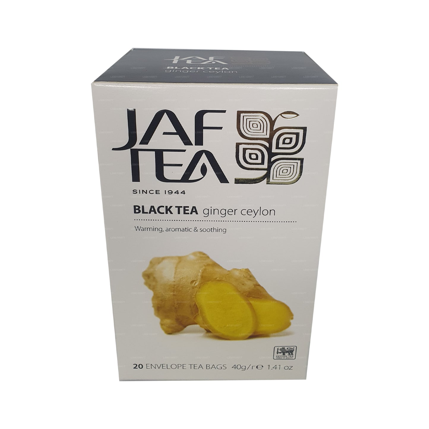 Jaf Tea Ginger Ceylon Black Tea (40g) 20 Envelope Tea Bags