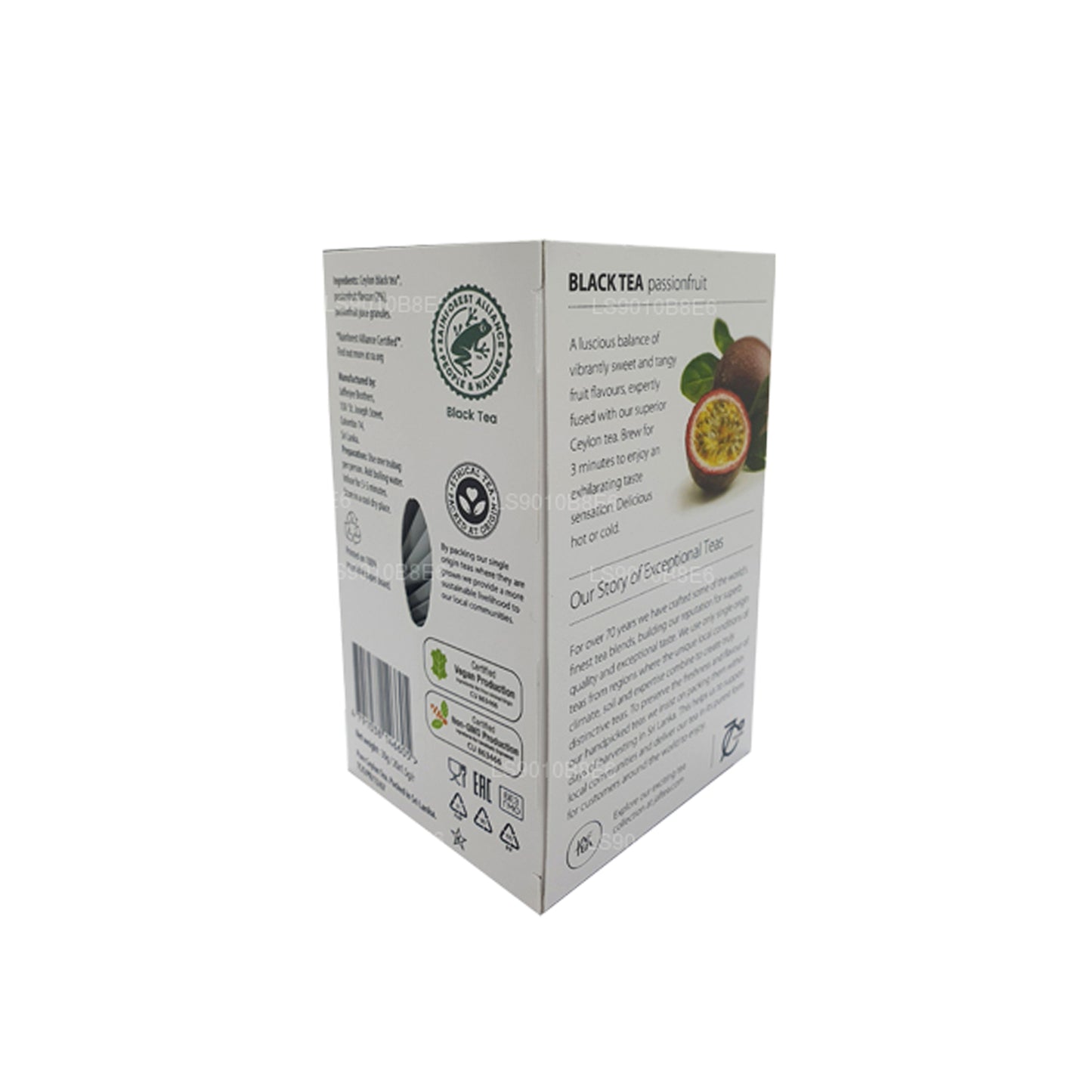 Jaf Tea Passionfruit Black Tea (30g) Foil Envelope Tea Bags