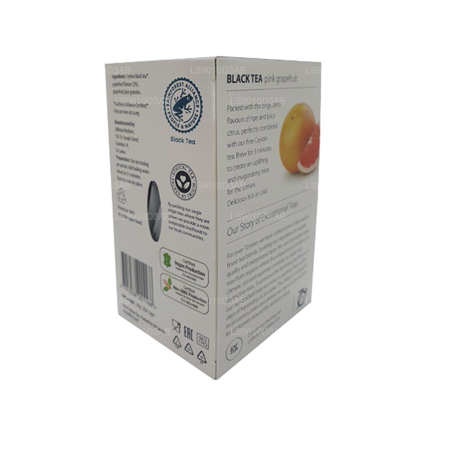 Jaf Tea Pink Grapefruit Black Tea (30g) Foil Envelope Tea Bags