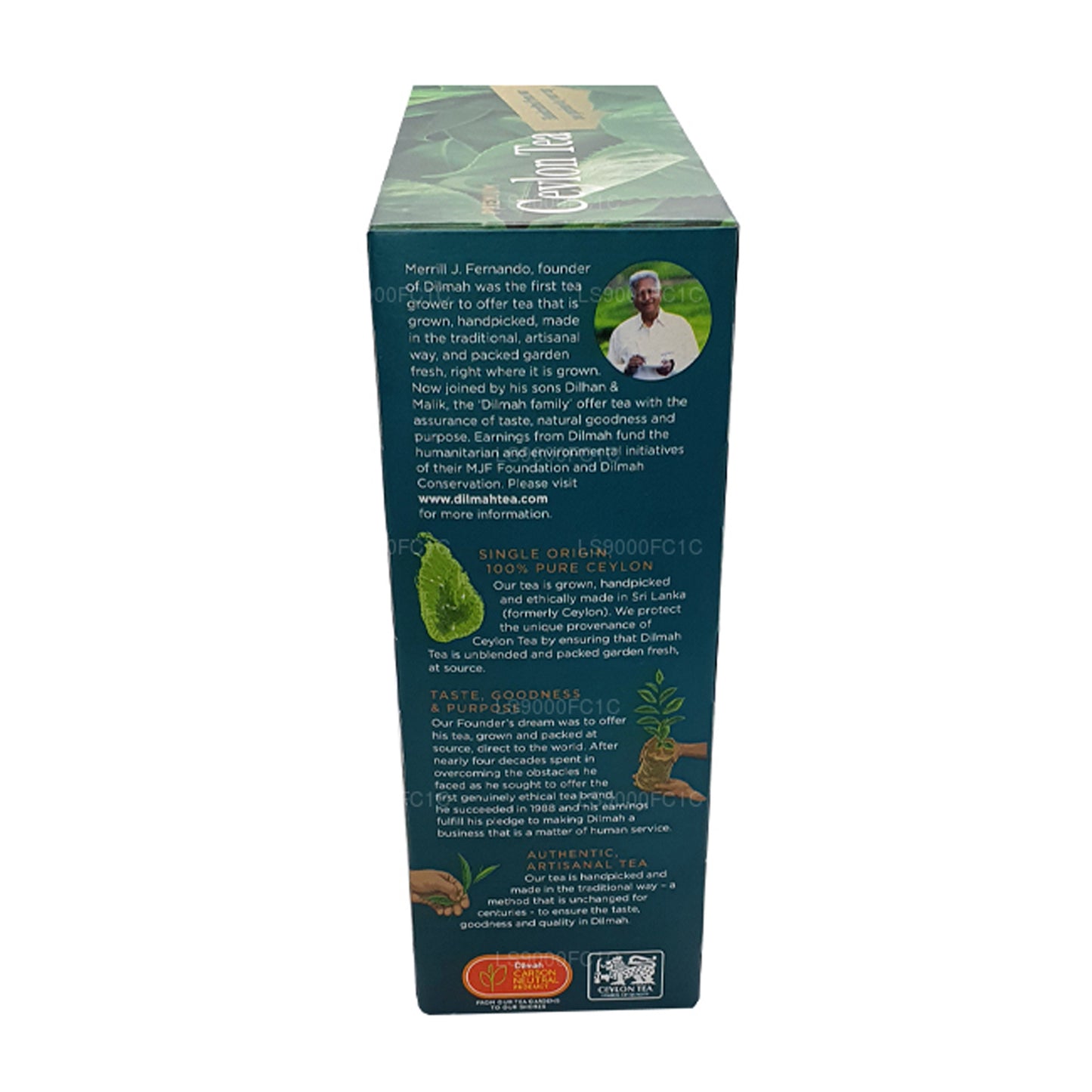 Dilmah Premium Ceylon Tea (200g) Individually Wrapped 100 Tea Bags