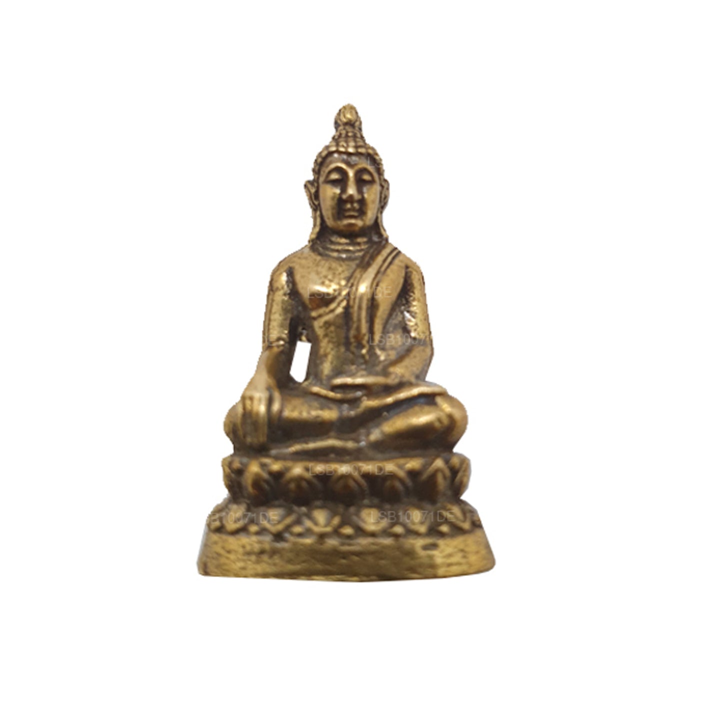 Miniature Brass Buddha Statue