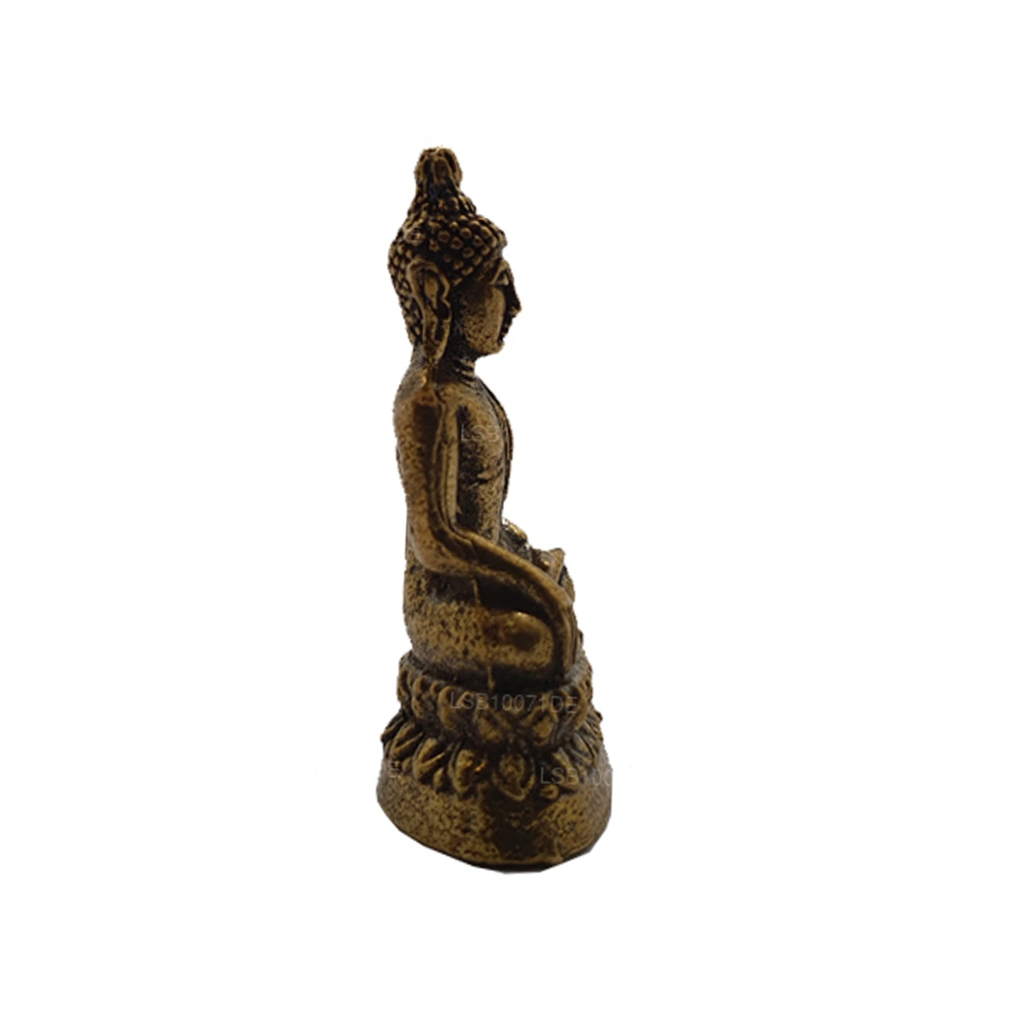 Miniature Brass Buddha Statue