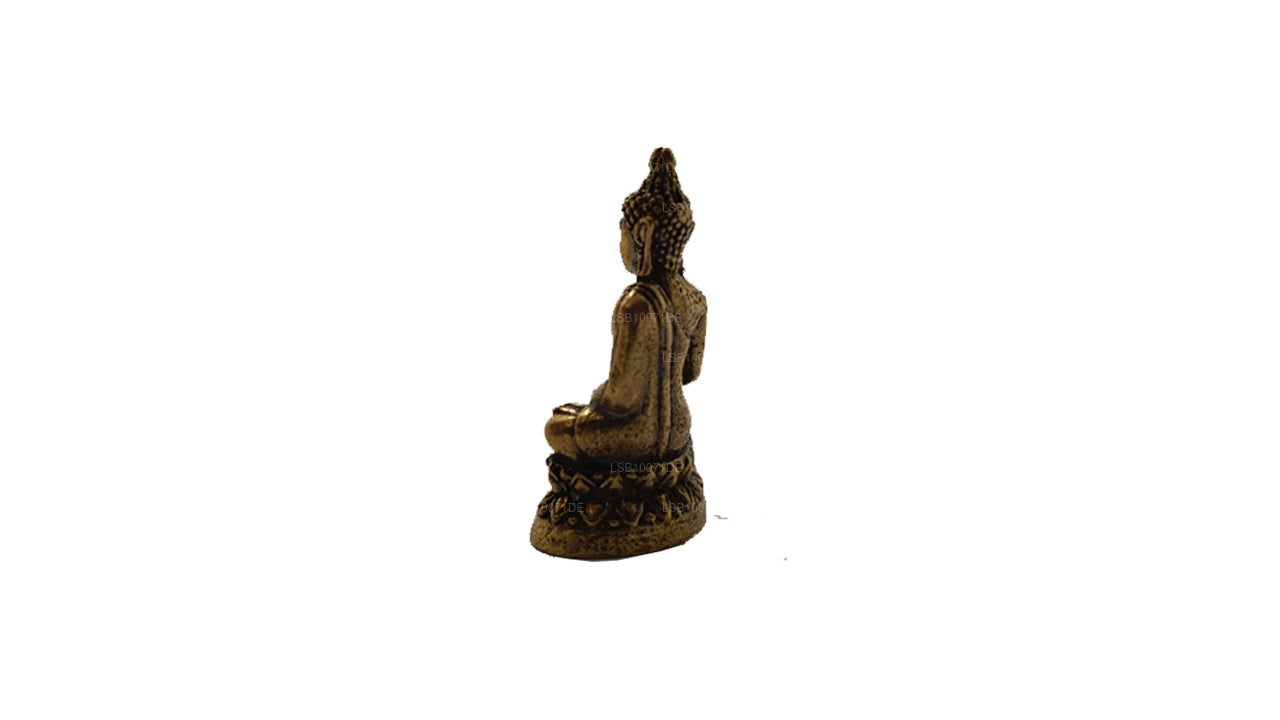 Miniature Brass Buddha Statue