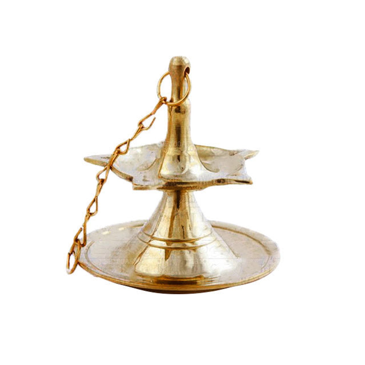 Sri Lankan Traditional Brass Hanging Oil Lamp (3.5" Height)