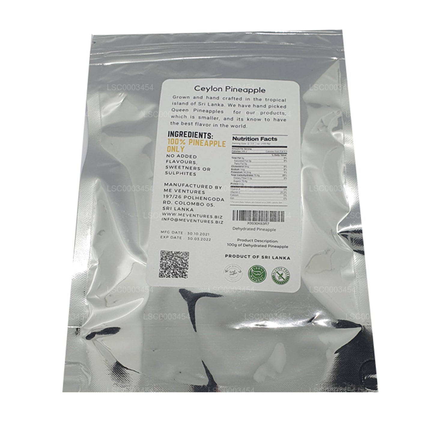 ME Dehydratovaný ananas (100g)