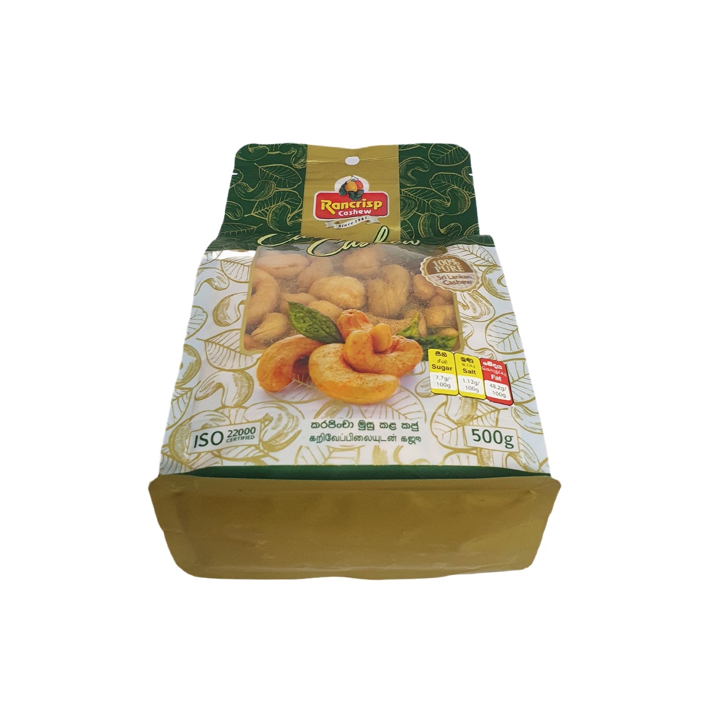 Rancrisp Kešu ořechy s kari listy