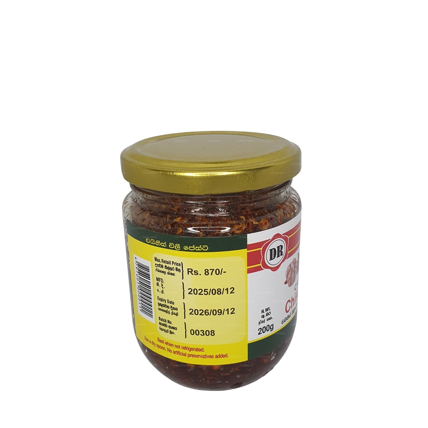 Chilli pasta Dr. Dadd's Chiness