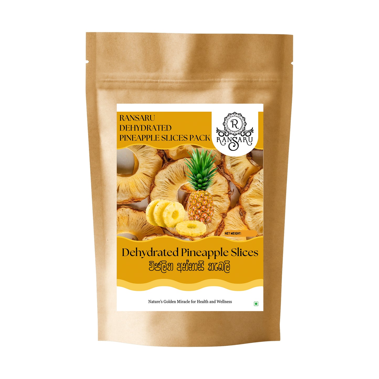 Ransaru Dehydrated Pineapple Slices Pack