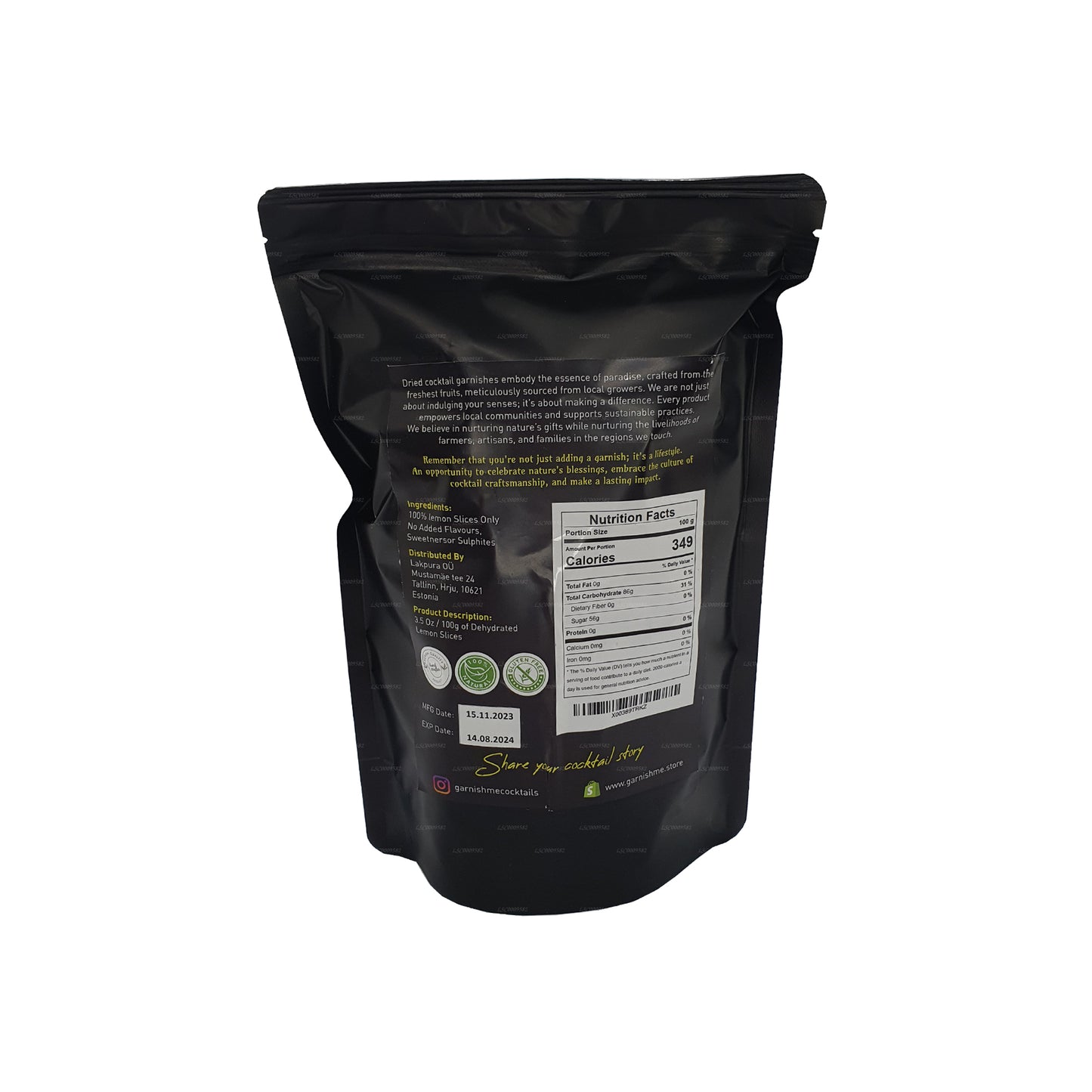 Me Garnish Dehydrated Lemon Slices (100g)