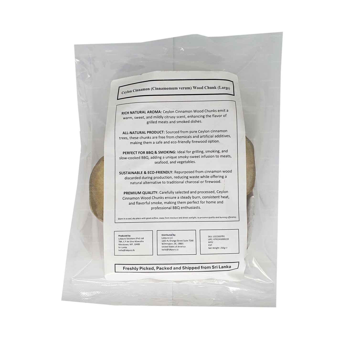 <p>Lakpura Ceylon Cinnamon Wood Chunks can be added to your next BBQ or smoke pit to enhance your food with a subtle Ceylon cinnamon flavor.</p>