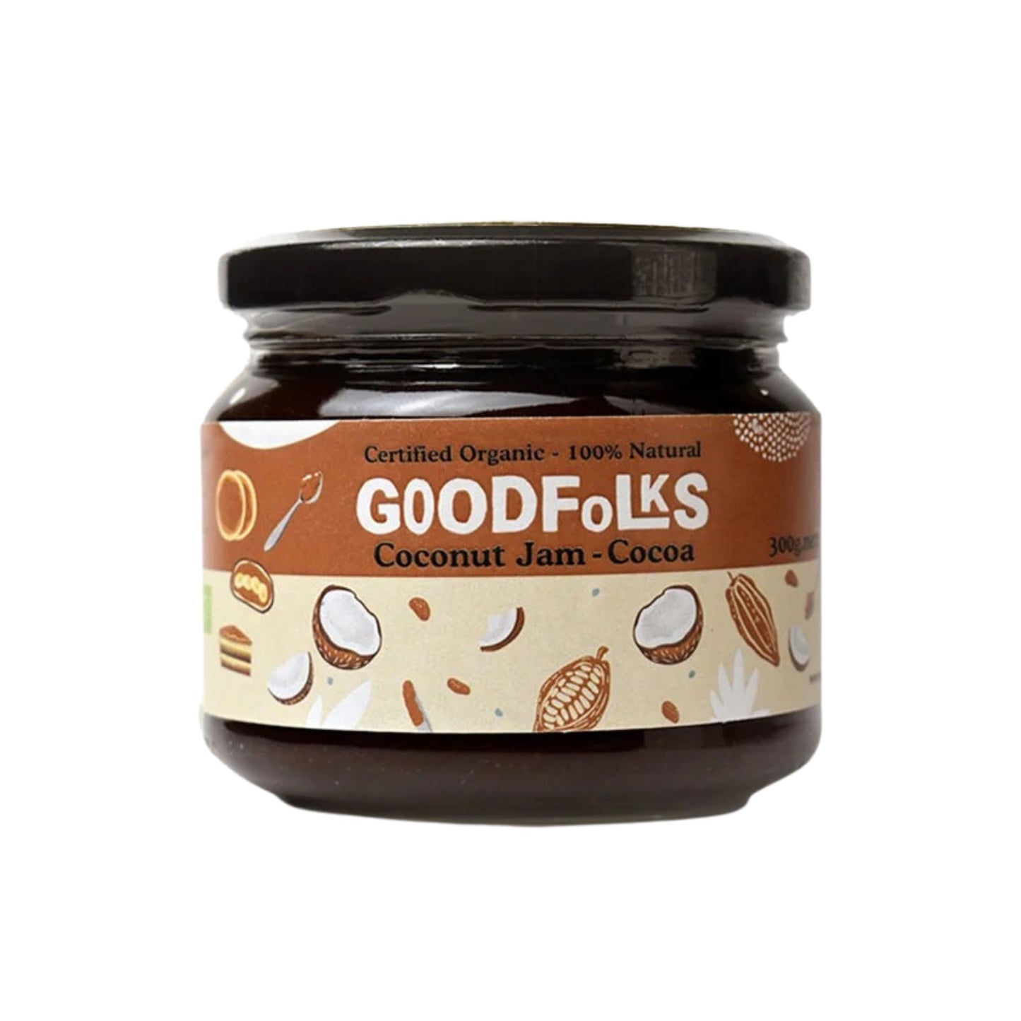 Goodfolks Coconut Jam with Cocoa (300g)