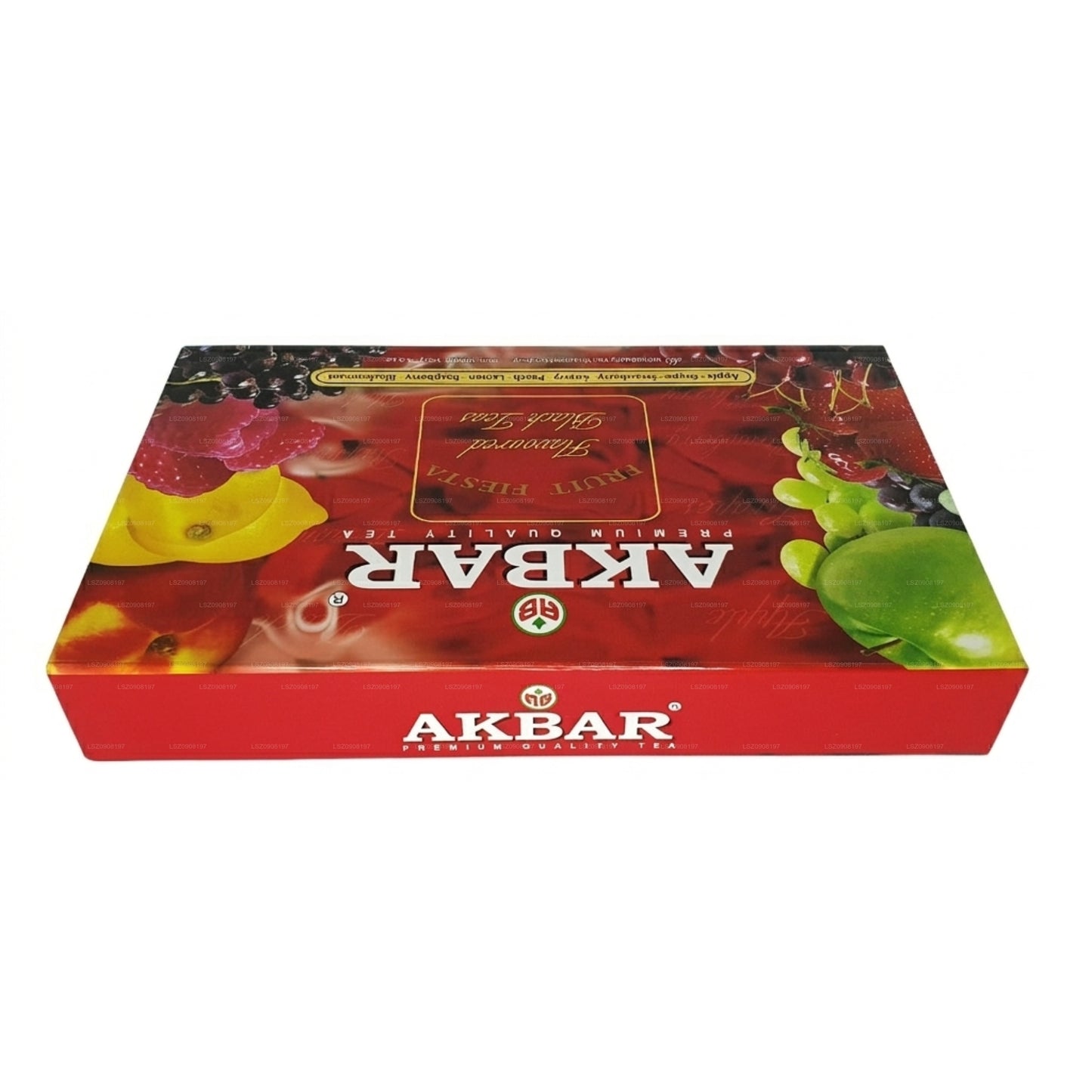Akbar Fruit Fiesta Dárková krabička s příchutí černého čaje 80 čajových sáčků (160g)