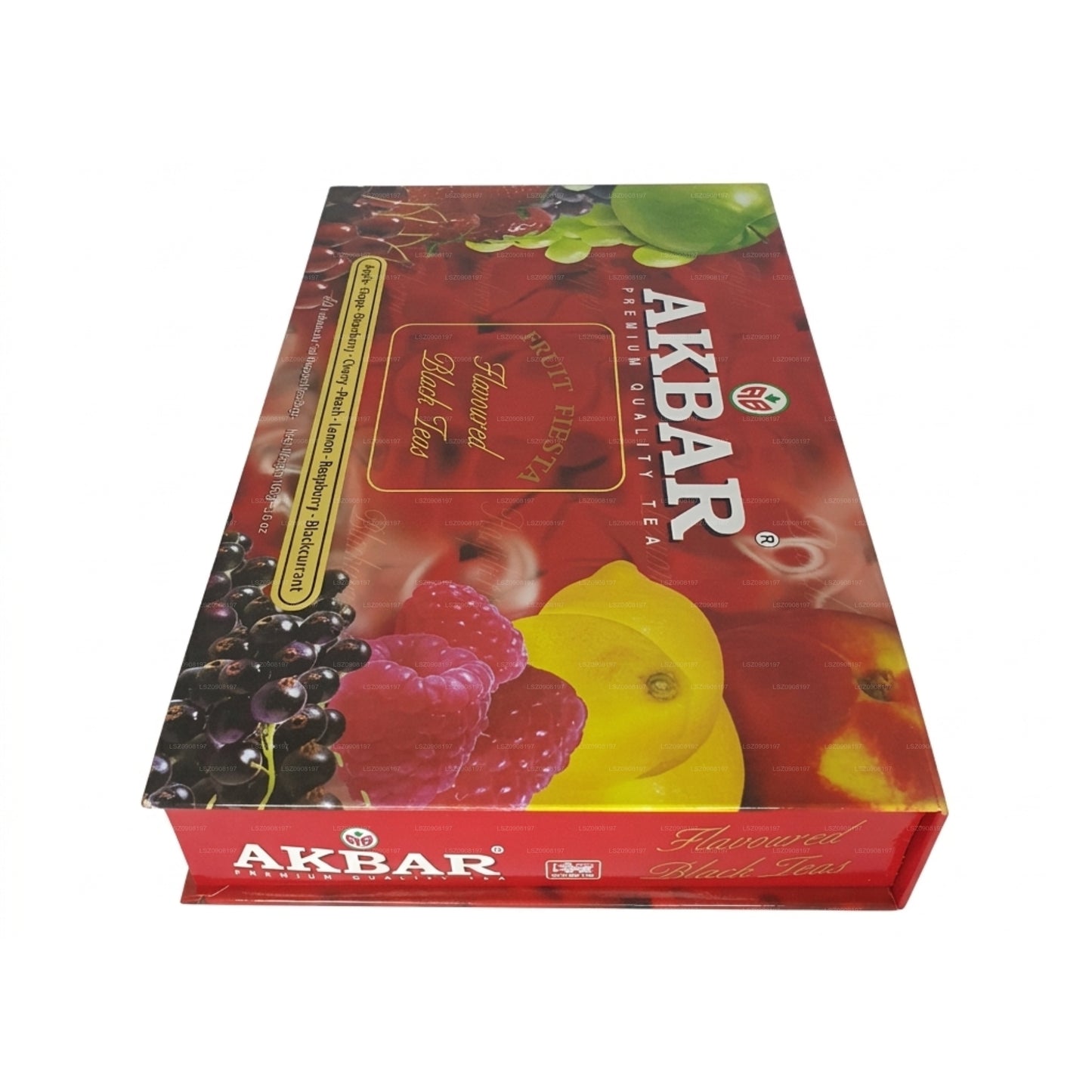 Akbar Fruit Fiesta Dárková krabička s příchutí černého čaje 80 čajových sáčků (160g)