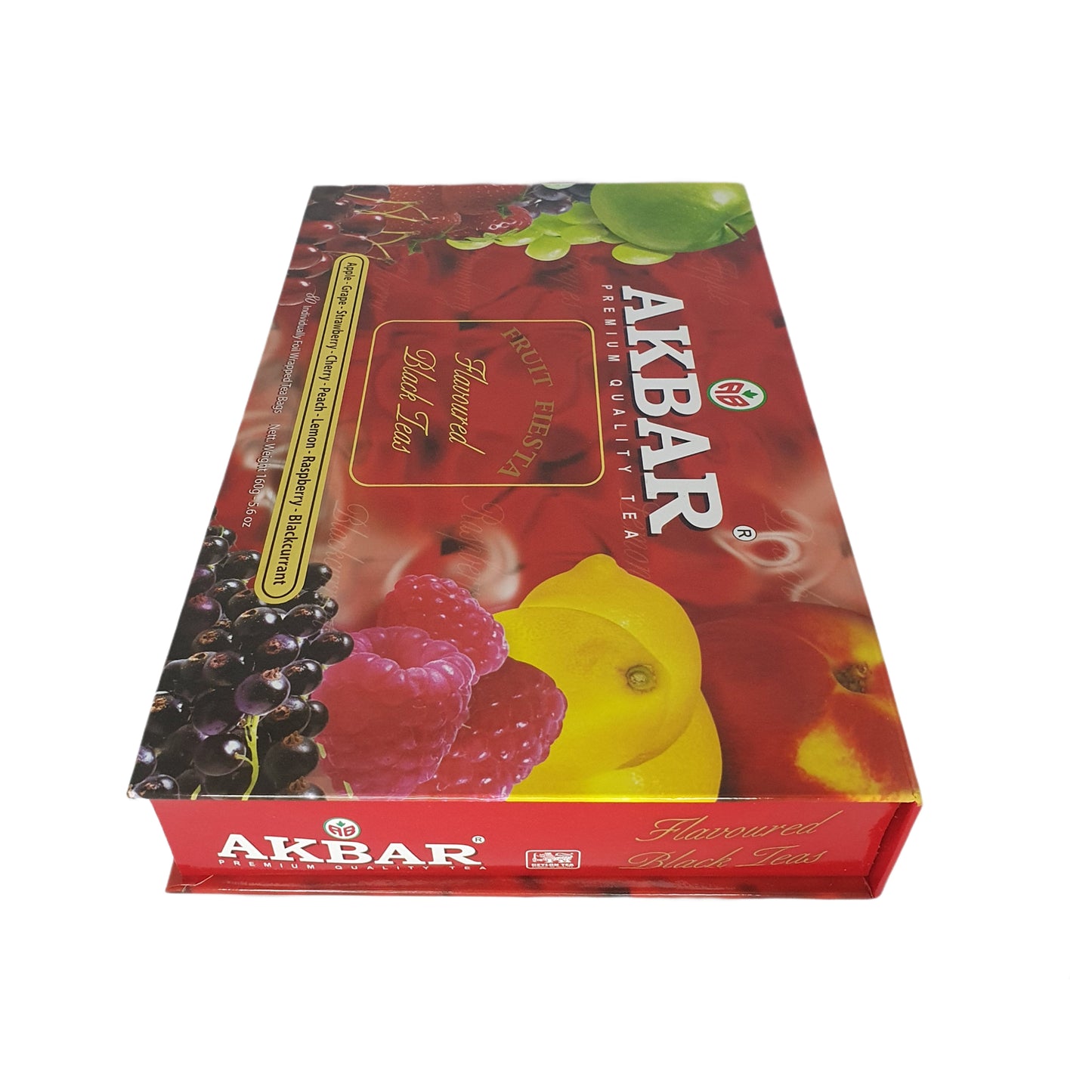 Akbar Fruit Fiesta Dárková krabička s příchutí černého čaje 80 čajových sáčků (160g)
