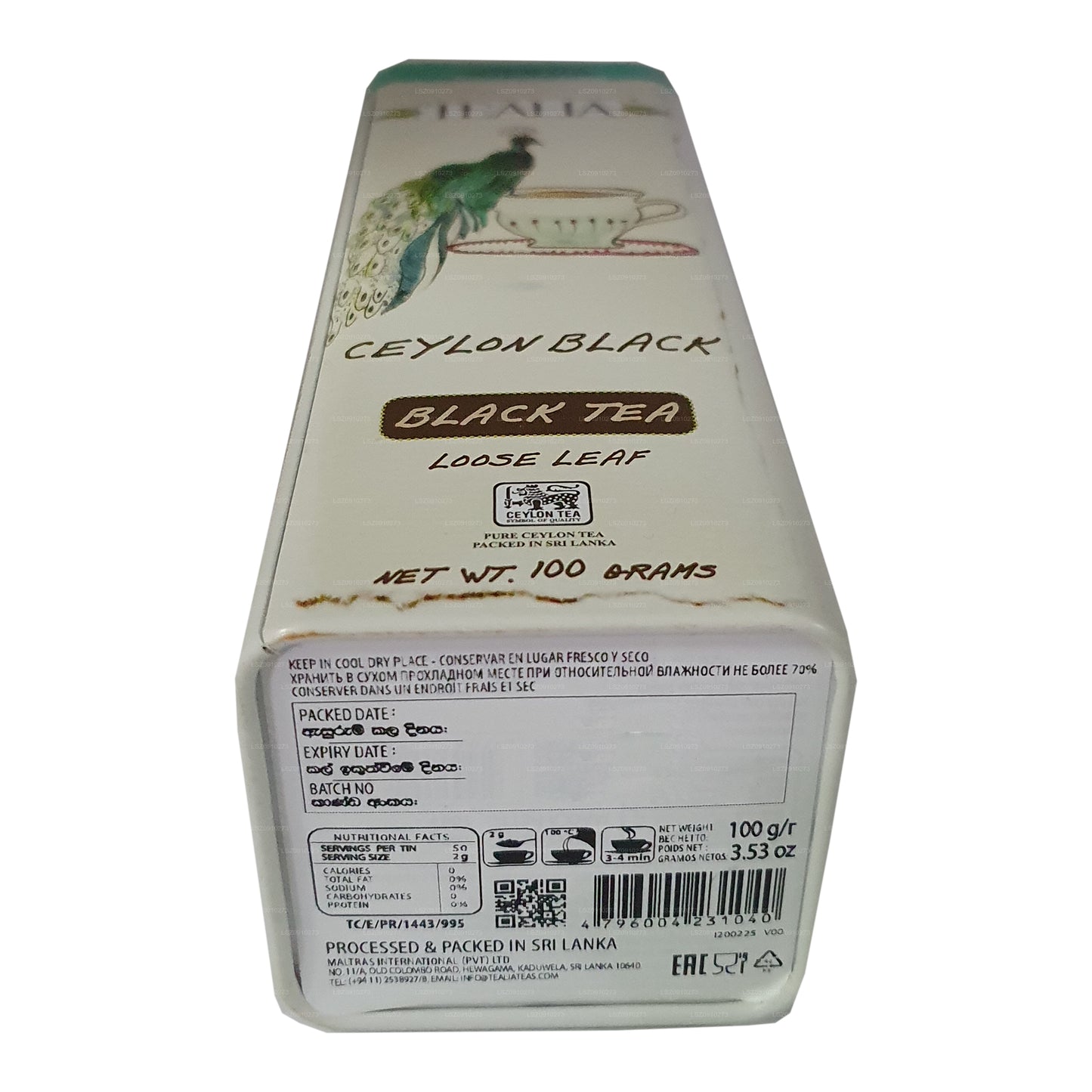 Tealia Ceylon černý čaj (100g)