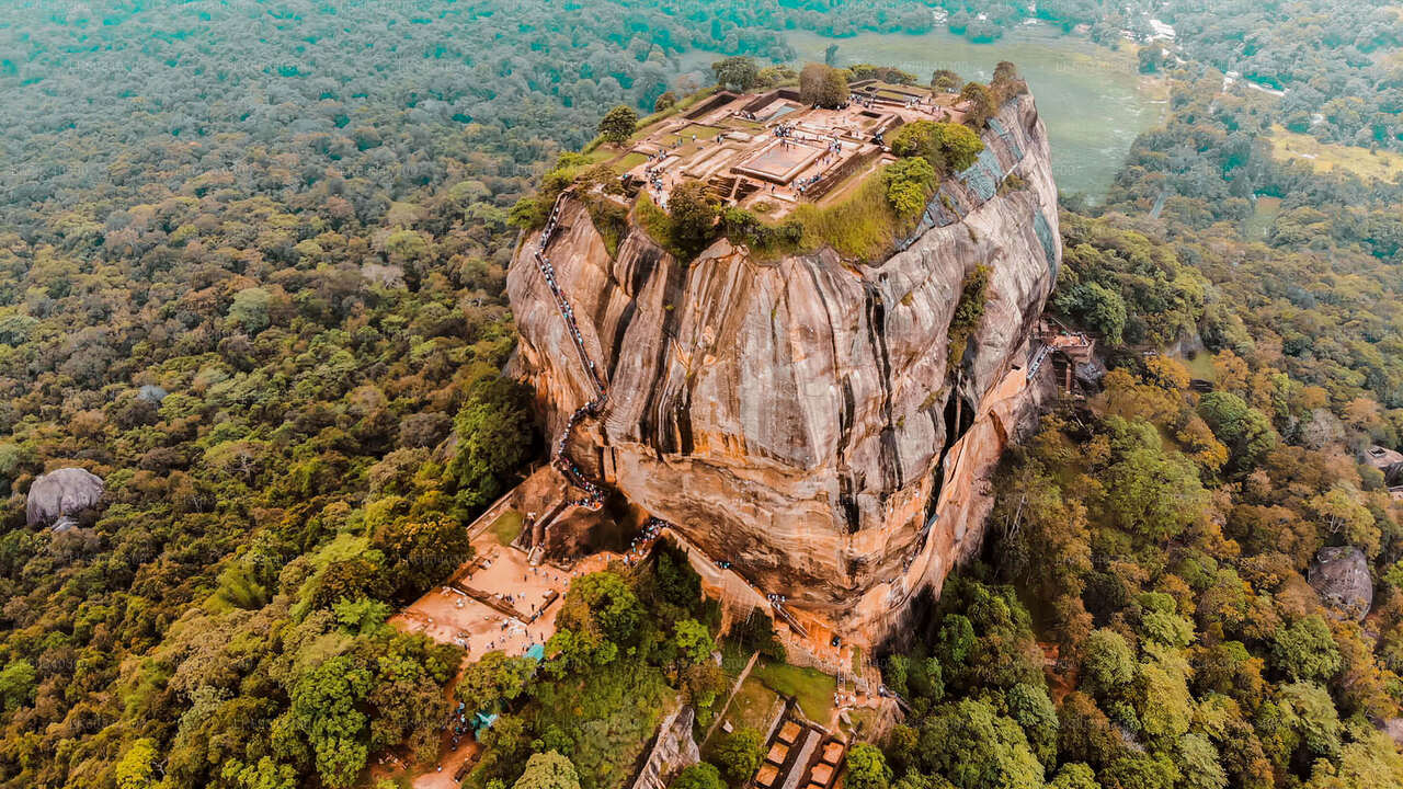 Sigiriya Rock and Dambulla from Panadura