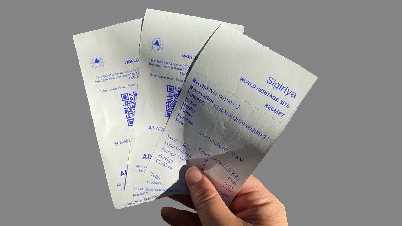 Vstupenka do Sigirije
