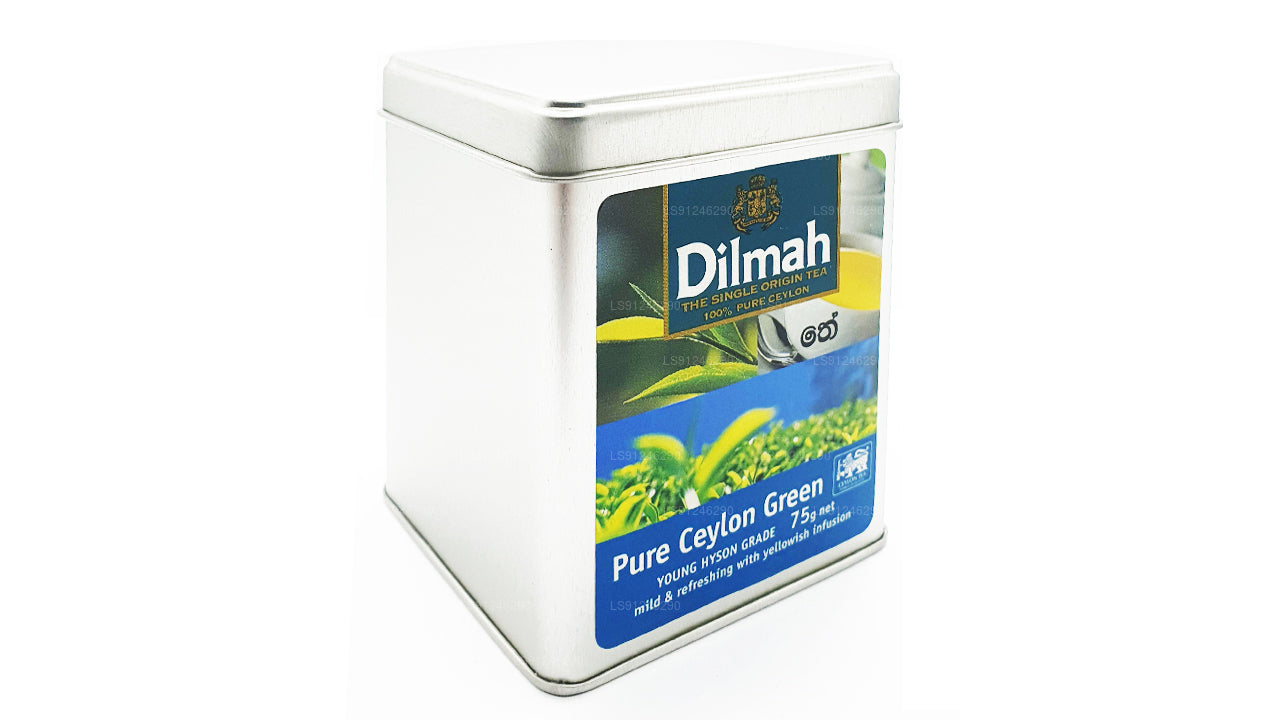 Dilmah Young Hyson Grade Loose Leaf Pure Ceylon Green Tea (75g) Caddy